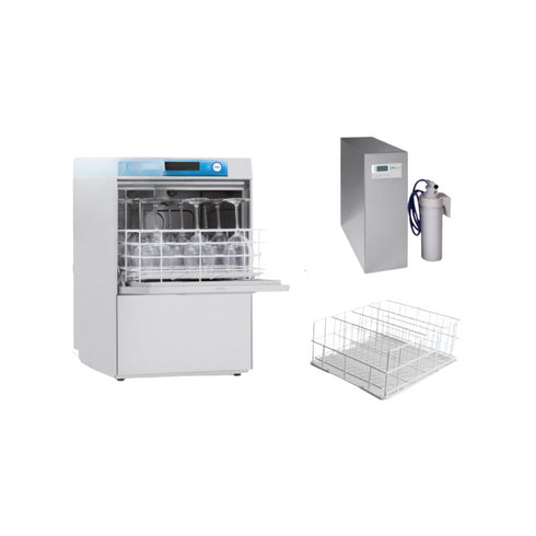 Lave verres avec osmoseur RIVER - Panier 400x400mm - Passage : 320mm - Mono 230V